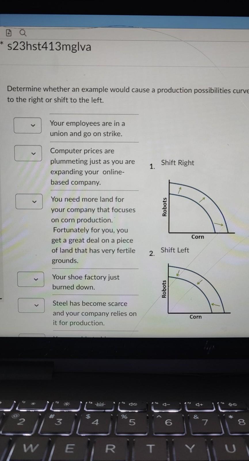 Determine Whether An Example Would Cause A Production Possibilities Curve To Shift To The Right Or Shift