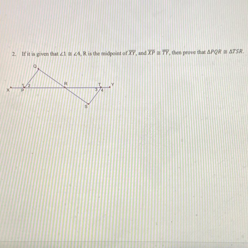 Btw the proof should be worded (example: ...and since ? and ? are vertical angles, ? Is congruent to