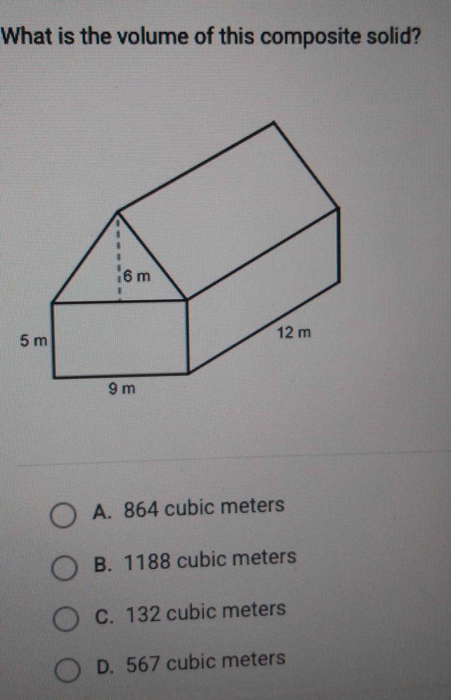 what is the volume of this composite solid Will give brainliest if Correct