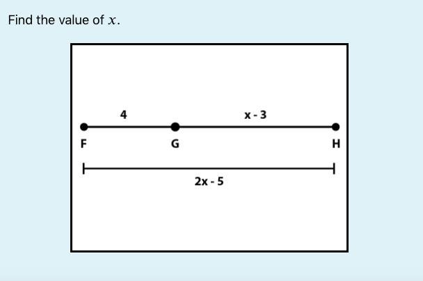 Find the value of x.