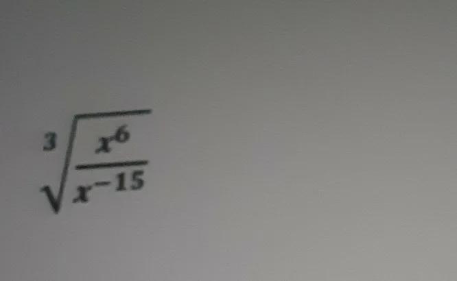 Rewrite the following as an expotential expression in simplest forn.