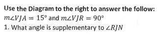 angle----------- and------------ are supplementary to FILL IN THE BLANK