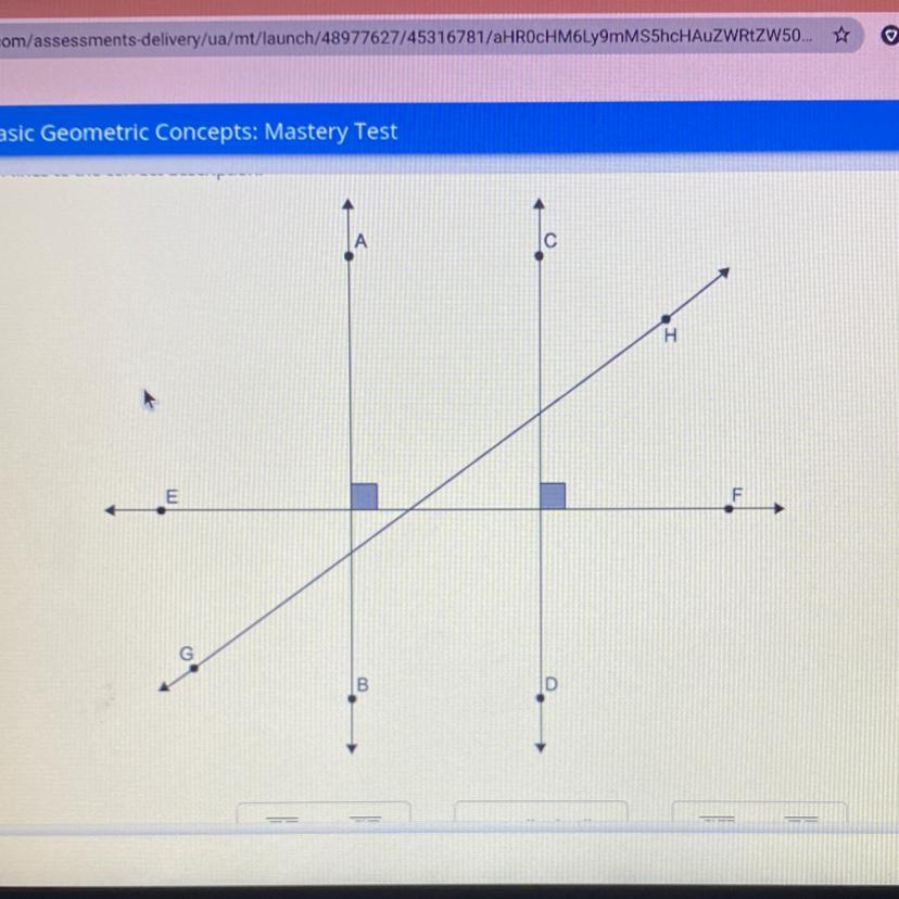 Which Lines Are Which EF And CDGH And EFAB And CDParallel Lines Perpendicular Lines Neither Parallel