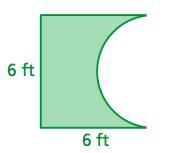 Find the area of the figure to the nearest tenth.