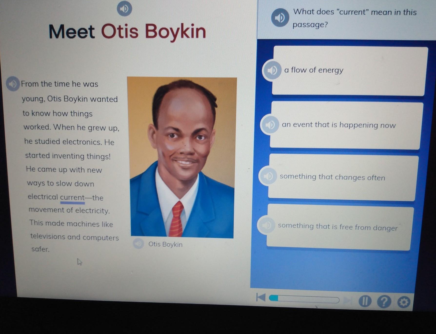 What Does Current Mean In This Passage