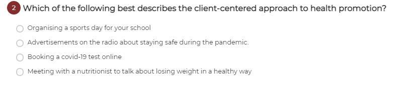 Which Of The Following Best Describes The Client-centered Approach To Health Promotion?