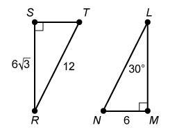 PLEASE HELP I"M ON A TIMER!!!!!! RST LMNWhat are the values of mR and LM?Enter your answers in the boxes.I