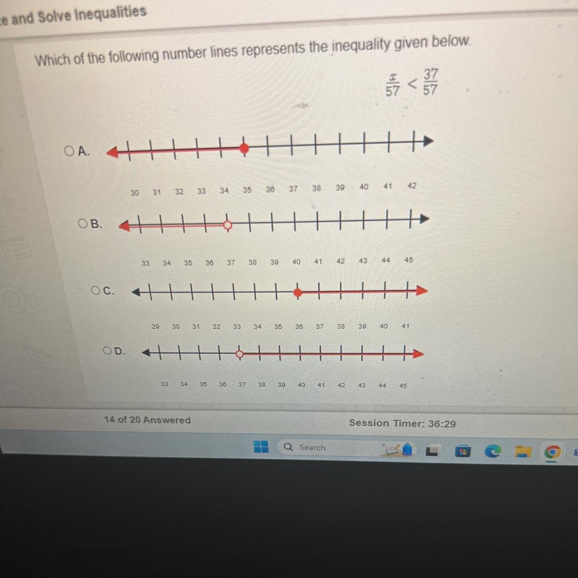 Which Of The Following Number Lines Represents The Inequality Given Below. Please Help