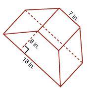 The Attachment Below!!!The Height Of The Prism Is 15 Inches. Find The Volume Of The Prism.