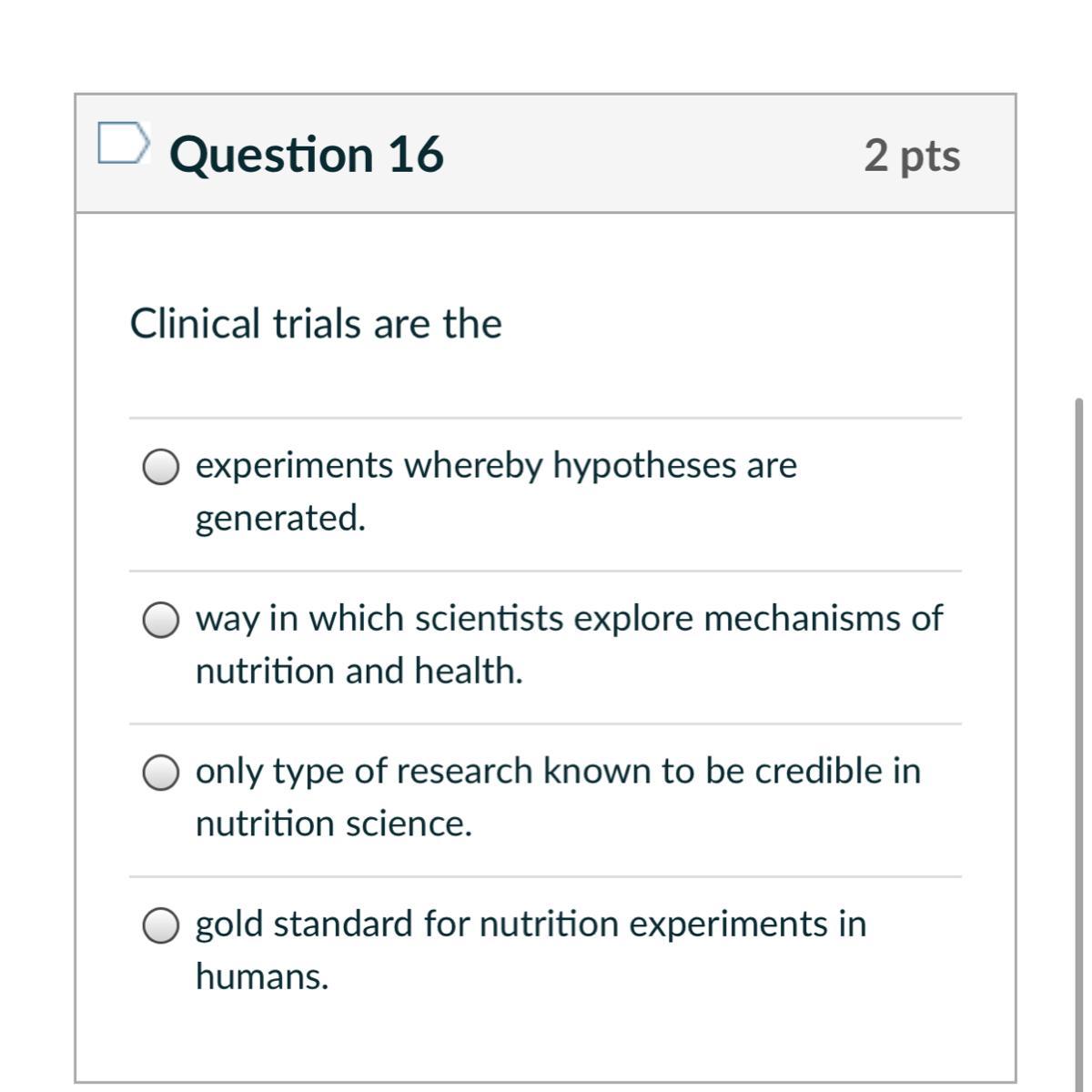 Clinical trials are the 