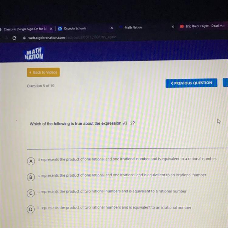 which of the following is true about the expression