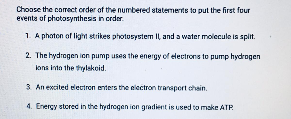 A. 1,3,2,4 B. 4,1,3,2 C. 4,3,2,1 D. 1,2,3,4 