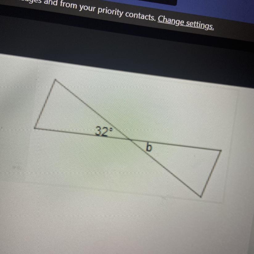Find the missing angle. *