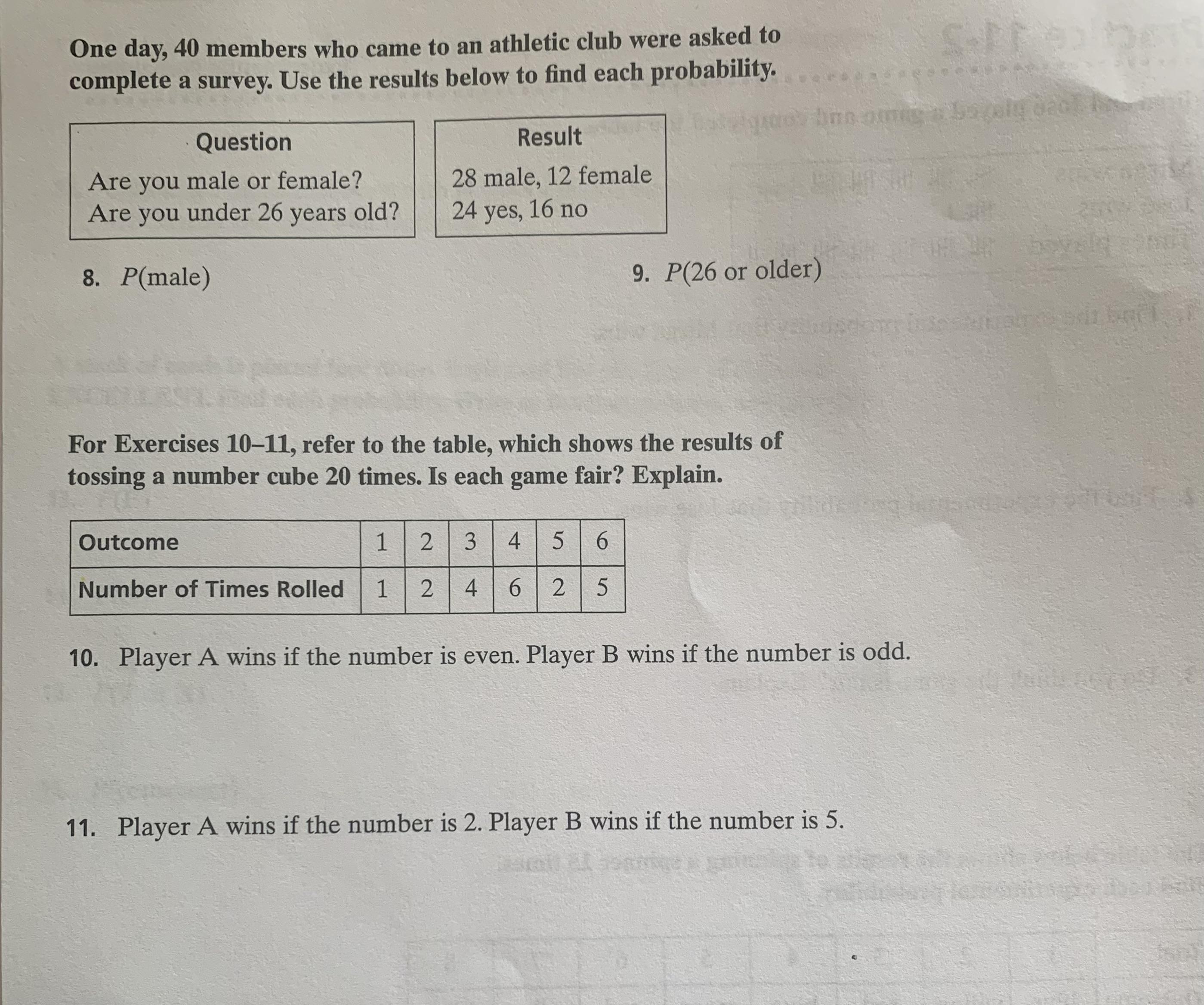 Experimental Probability (PLEASE HELP)