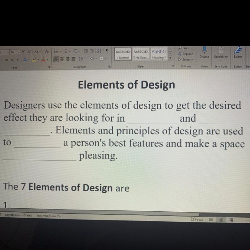 PLEASE HELP ME PLEASE ! Fill In The Blank