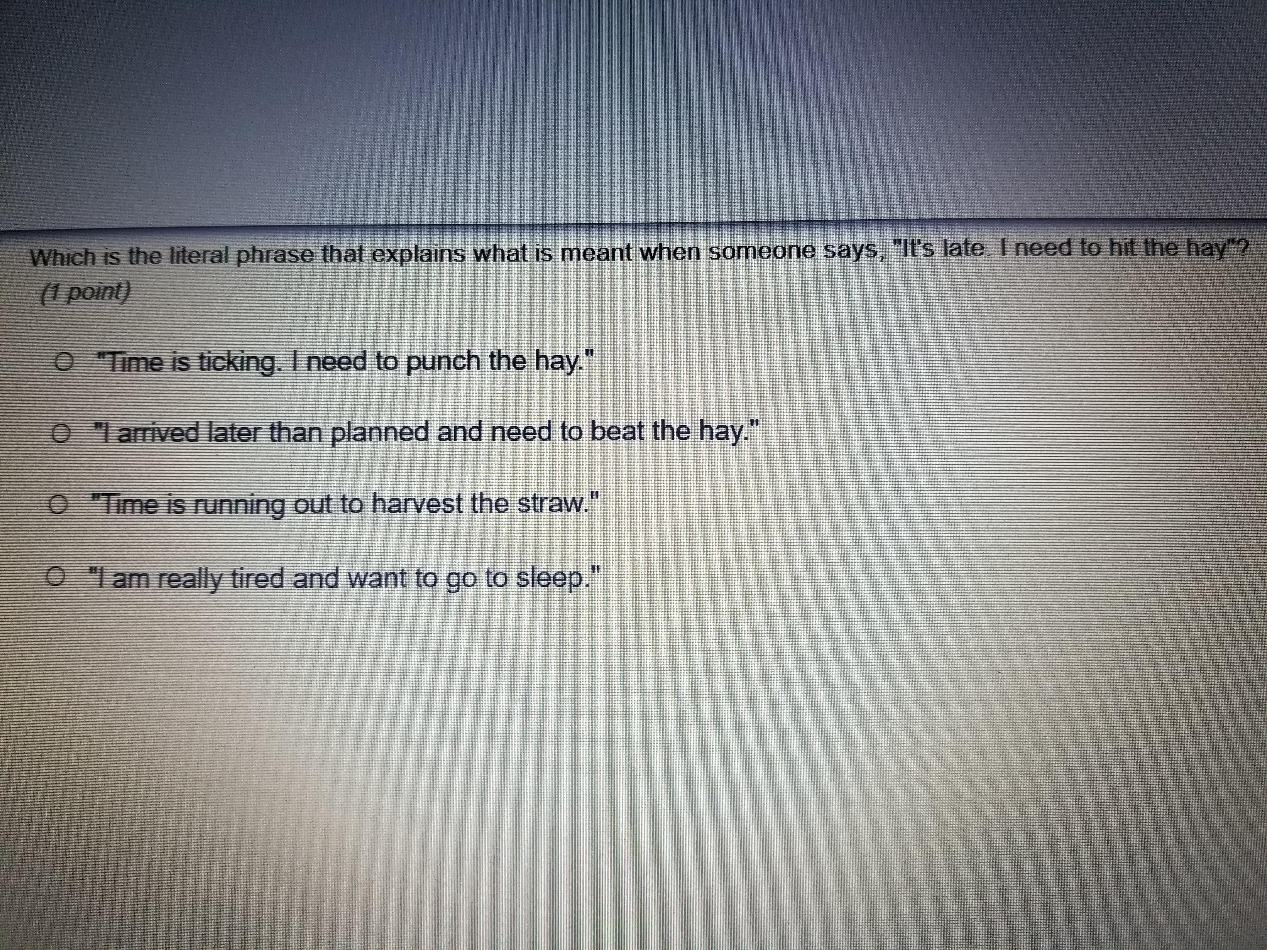 M ugh answer is D but I'm not so sure.