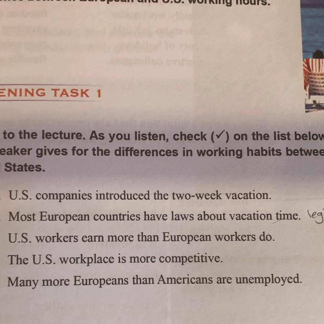 true or false?????a. U.S. companies introduced the two-week vacation.b. Most European countries have