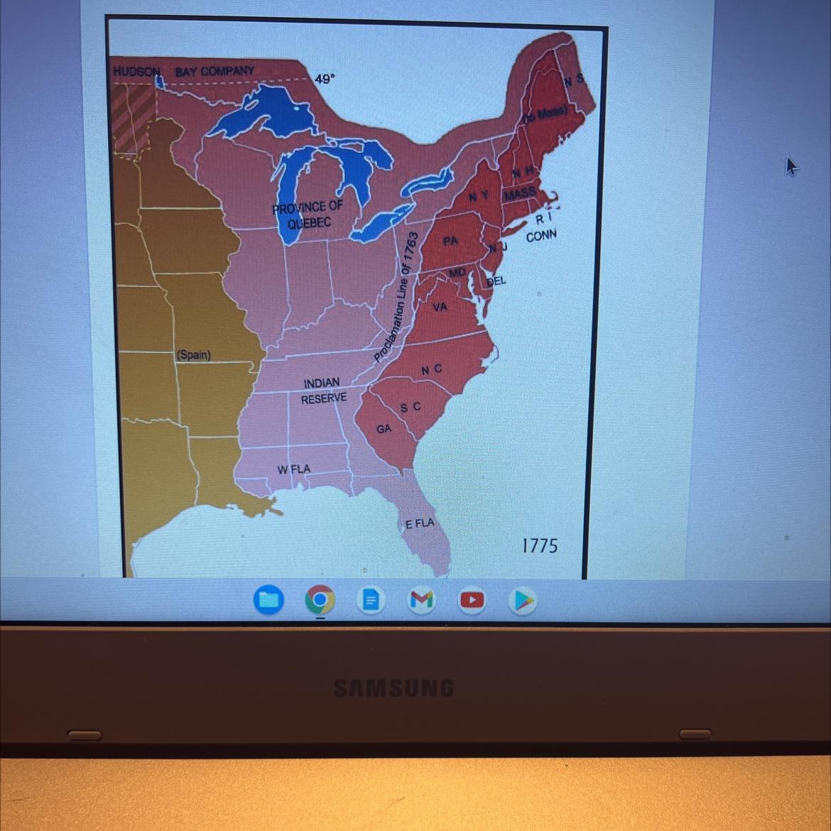 Need help ASAP due by Friday.1.The proclamation of 1736 was established by the British in response to