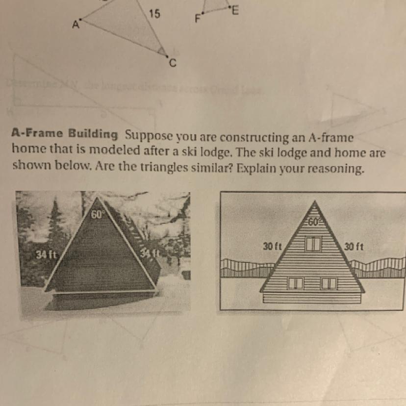 I need to know if these triangles are similar if so then how?