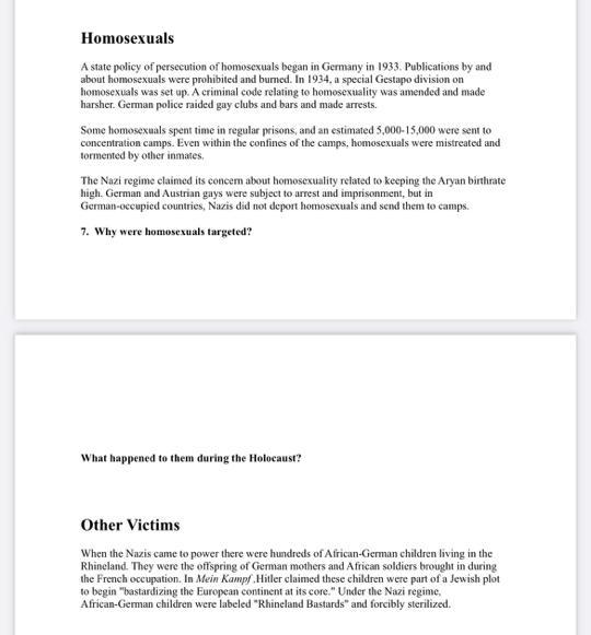 please answer the question the reading is their to help 