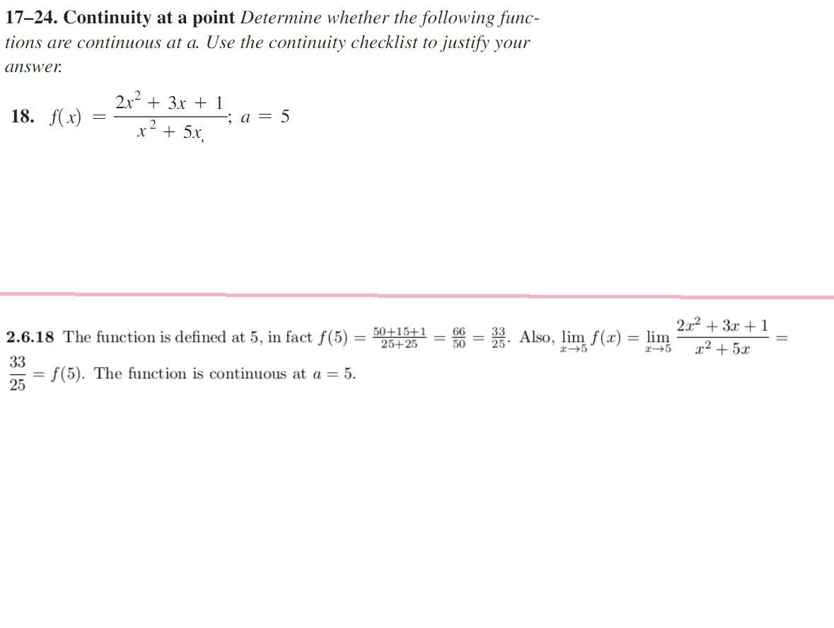 under the pink line is the answer, simply explain the process