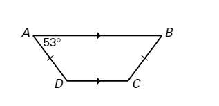 ABCD is an isosceles trapezoid.measure of angle b=measure of angle d=measure of angle c=