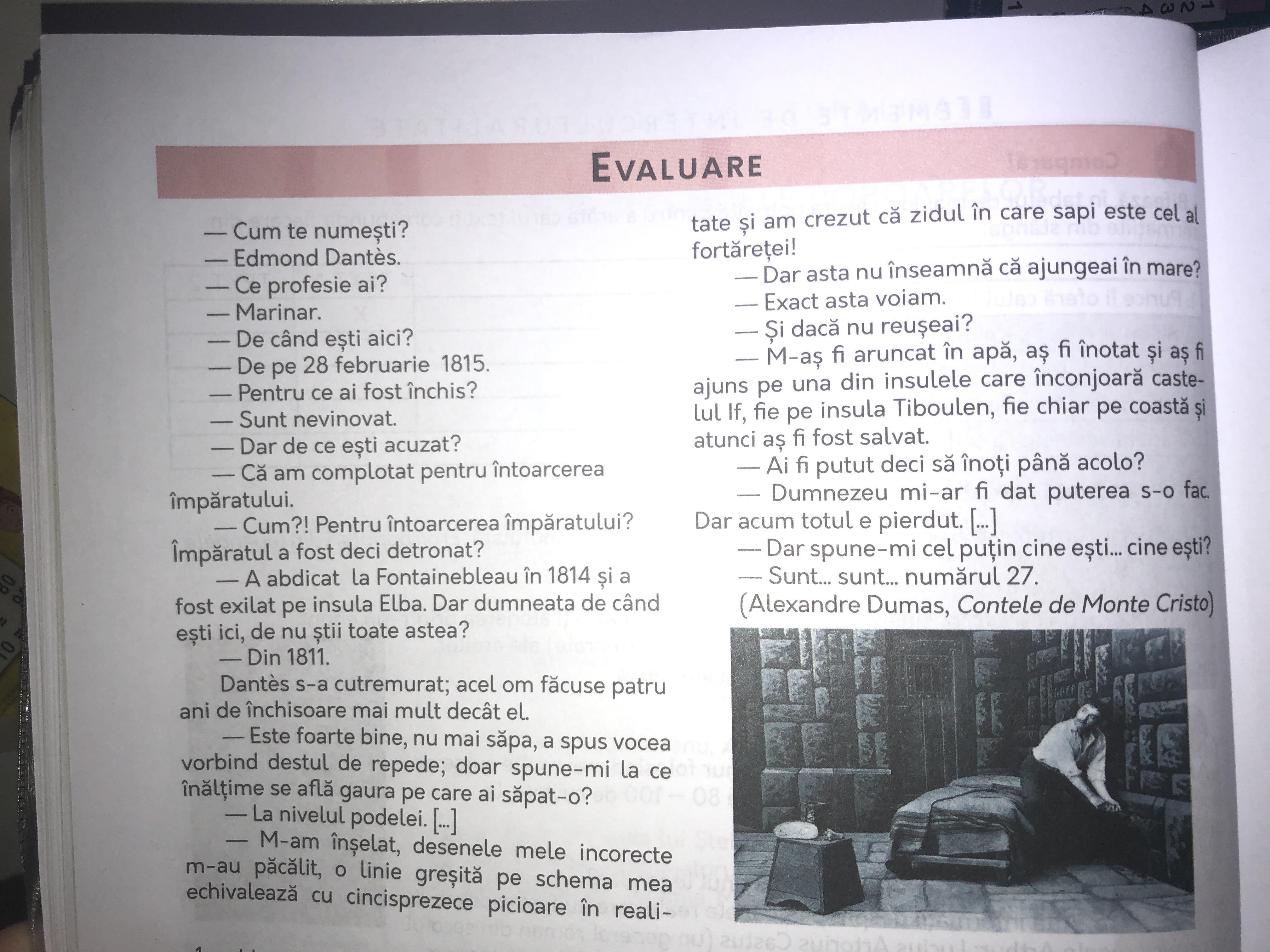 Buna!! Vreau o compunere scurta pentru textul Contele de Monte Cristo