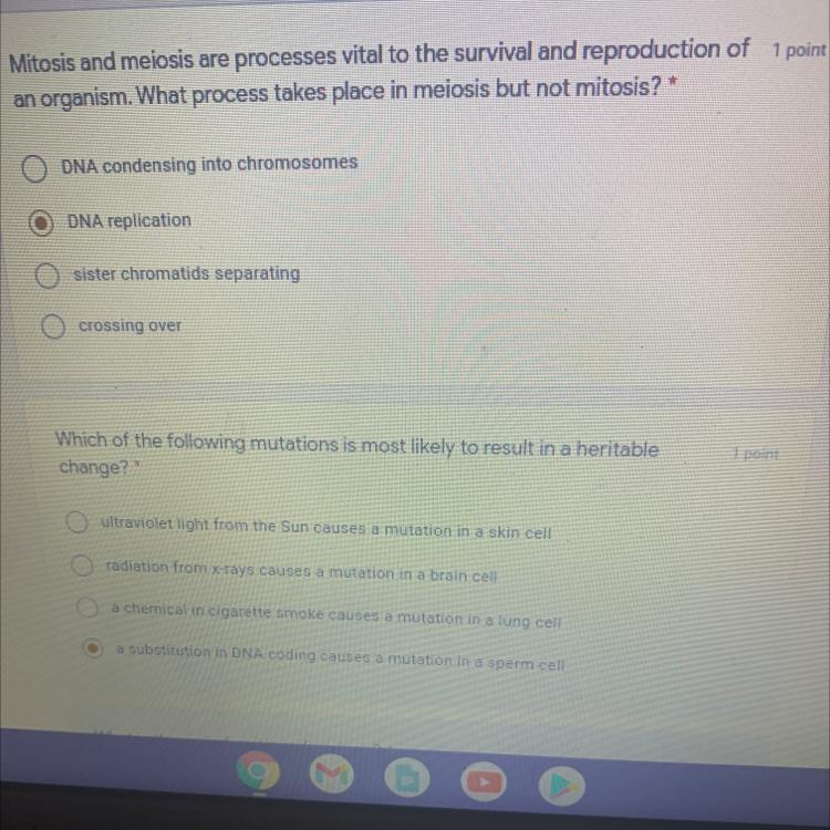 I Need Help With Dis Plz I Dont Know How To Do It The Question Mitosis And Meiosis 