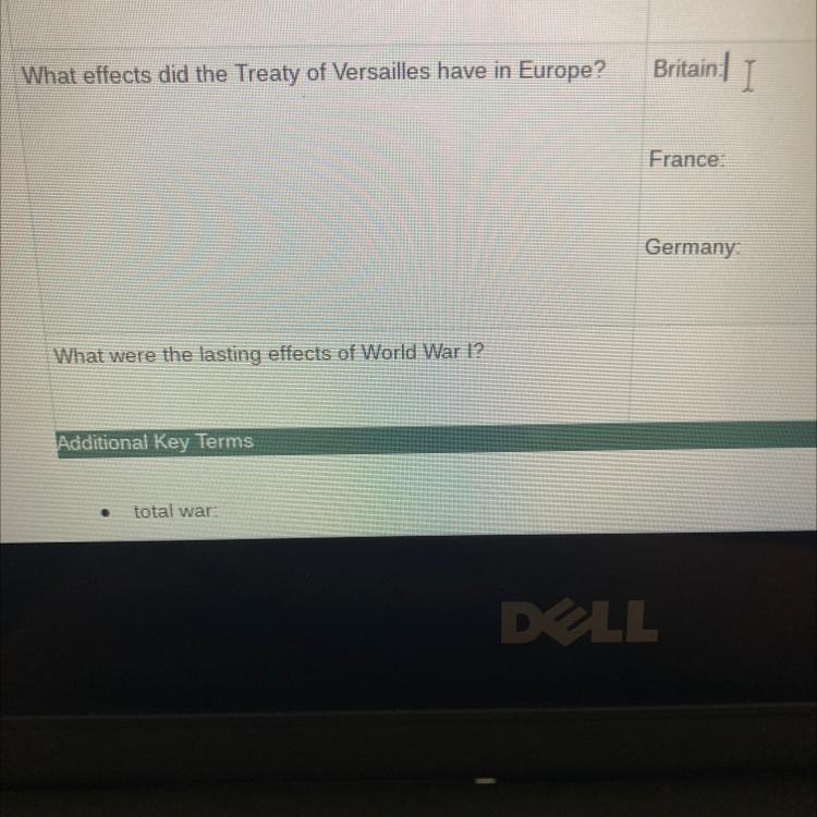 what effects did the treaty of versailles have in Europe? i cant see any answers..