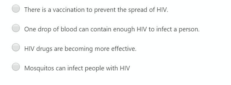 Which Statement About HIV Is True?