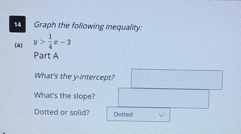 I just need to know the slope and the y-intercept of the equation, thanks! 