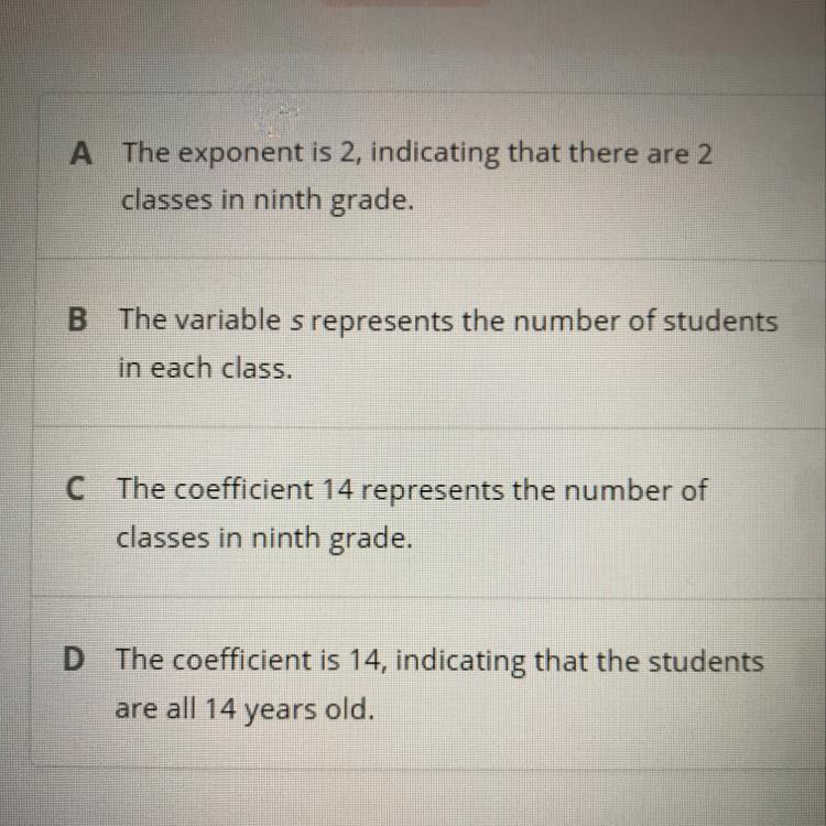 The Expression 14s(s - 1) Can Be Used To Findthe Total Number Of Cards Created By The Ninthgrade Students.