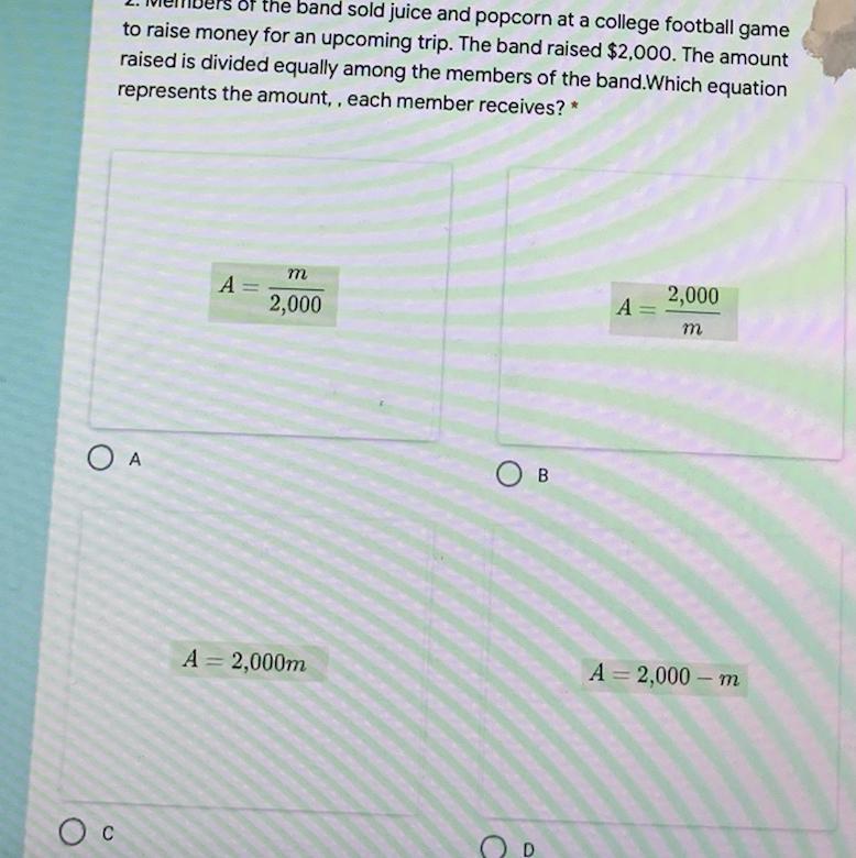 2. Members of the band sold juice and popcorn at a college football gameto raise money for an upcoming