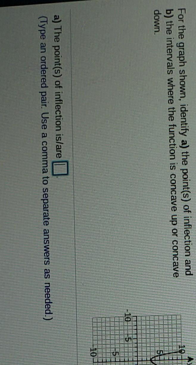 3.2.1 For The Graph Shown, Identify A) The Point(s) Of Inflection And B) The Intervals Where The Function