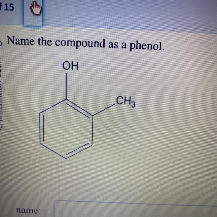 Macmillan LearningName The Compound As A Phenol.