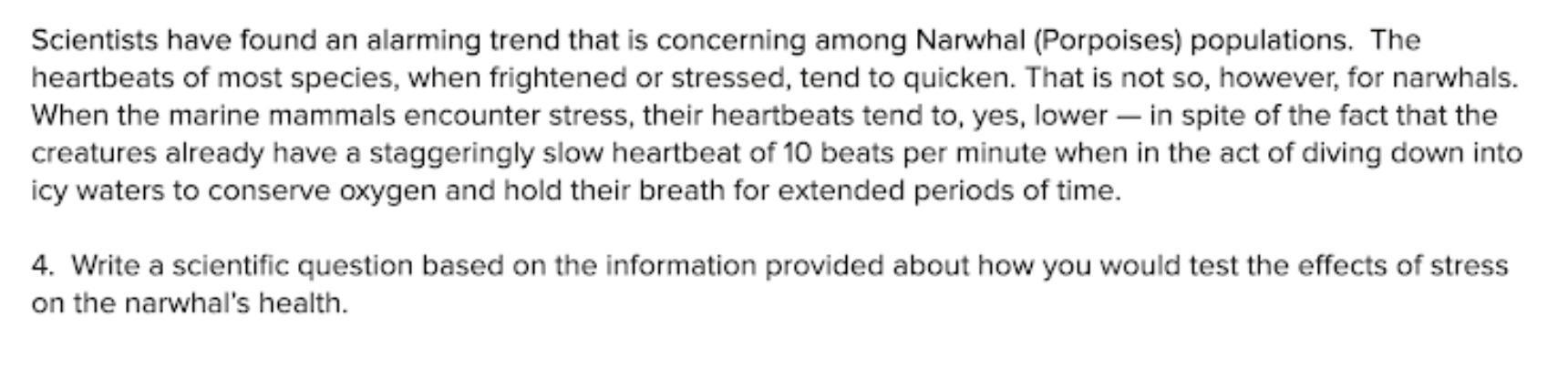 Question #4: After Reading The Information Below, A. What Is The Effect Of The I.V. (independent Variable)