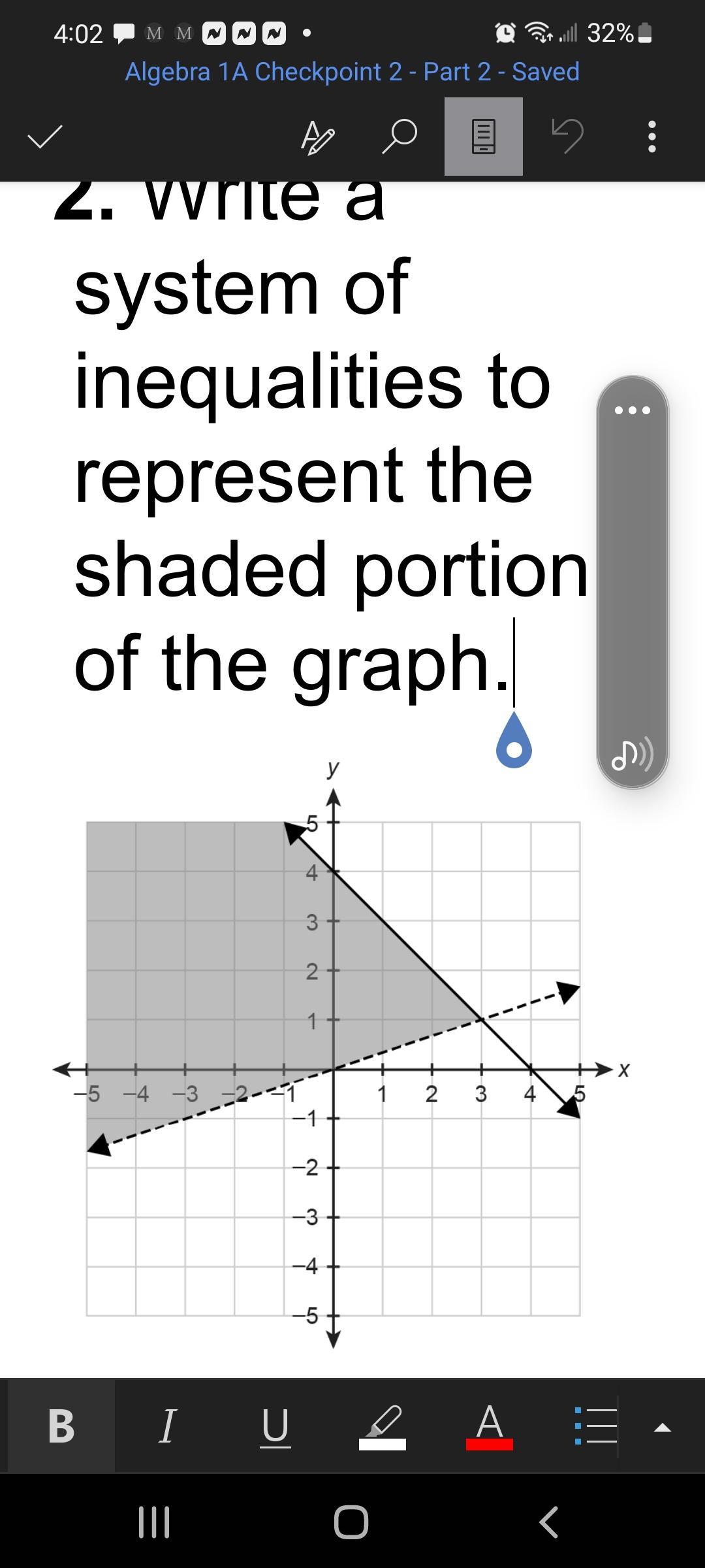 I need help with the problem i sent via screen shot. Please see attatchment. Thaks