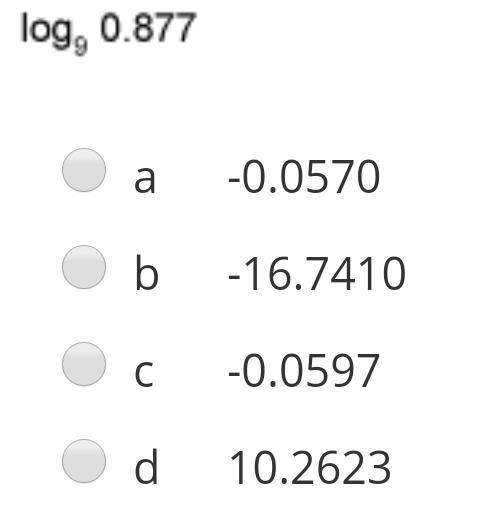 Use the change of base rule to find the logarithm to four decimal places