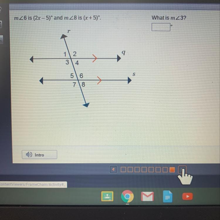 what is the measurement of angle 3?