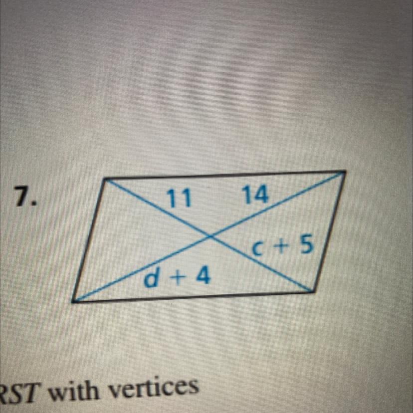 Find The Value Of Each Variables In The Parallelogram