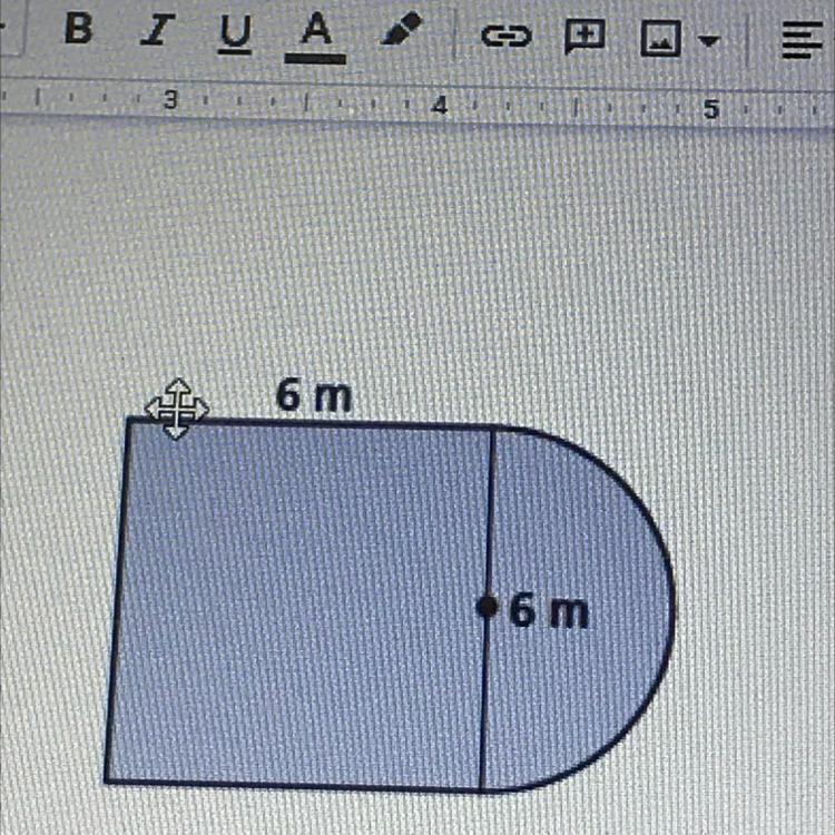 Can someone please help me find the area of the figure. 