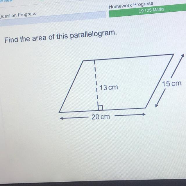 Find The Area Of This Parallelogram