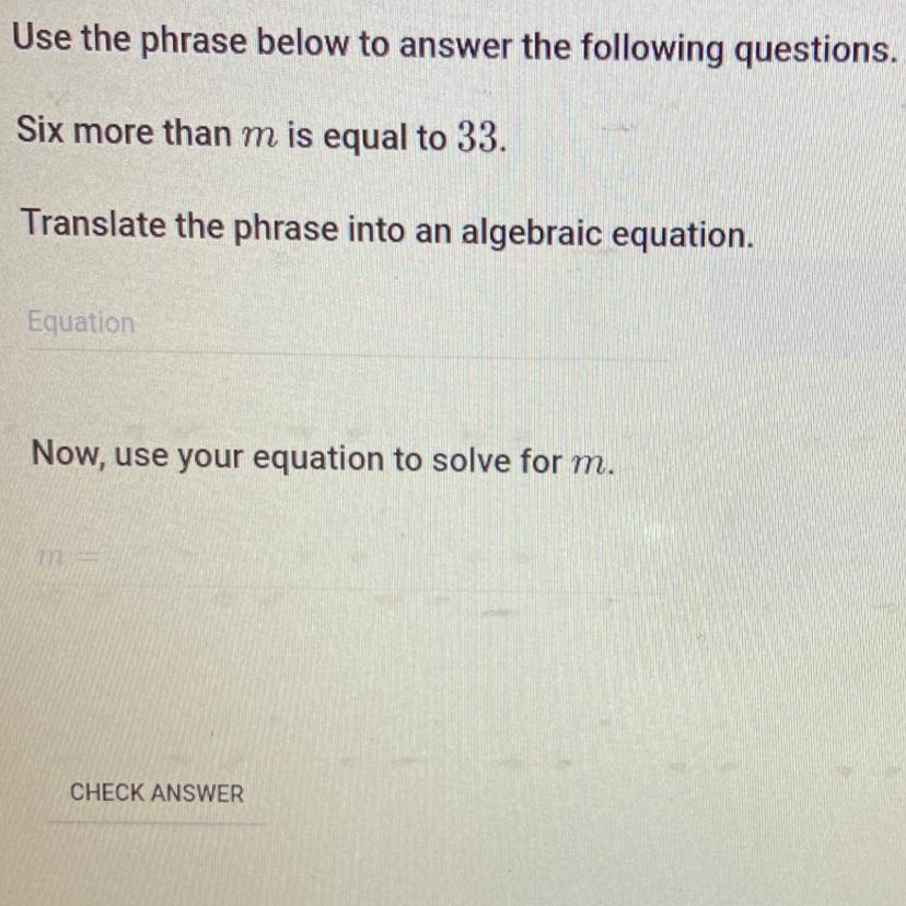 Answer and how to solve this
