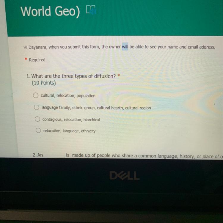 what are the three types of diffusions