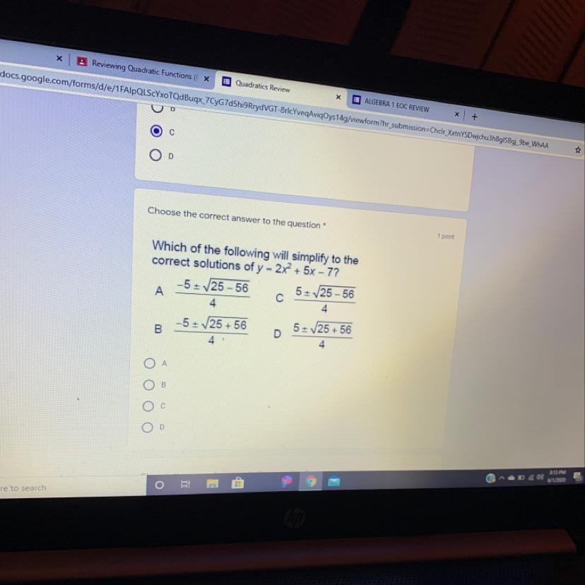 Whats The Correct Solution 