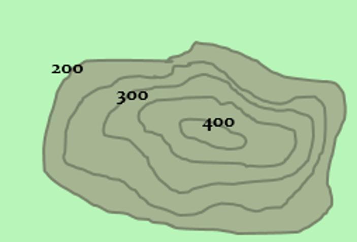 What is the contour interval for this topographic map?A. 50 ftB. 100 ftC. 150 ftD. 200 ft