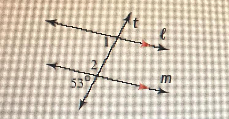 Find m angle 1 and m angle 2. Justify your answer 