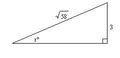 Find the value of x to the nearest degree.