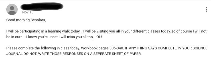 My Science Teacher Trying To Be Cool 