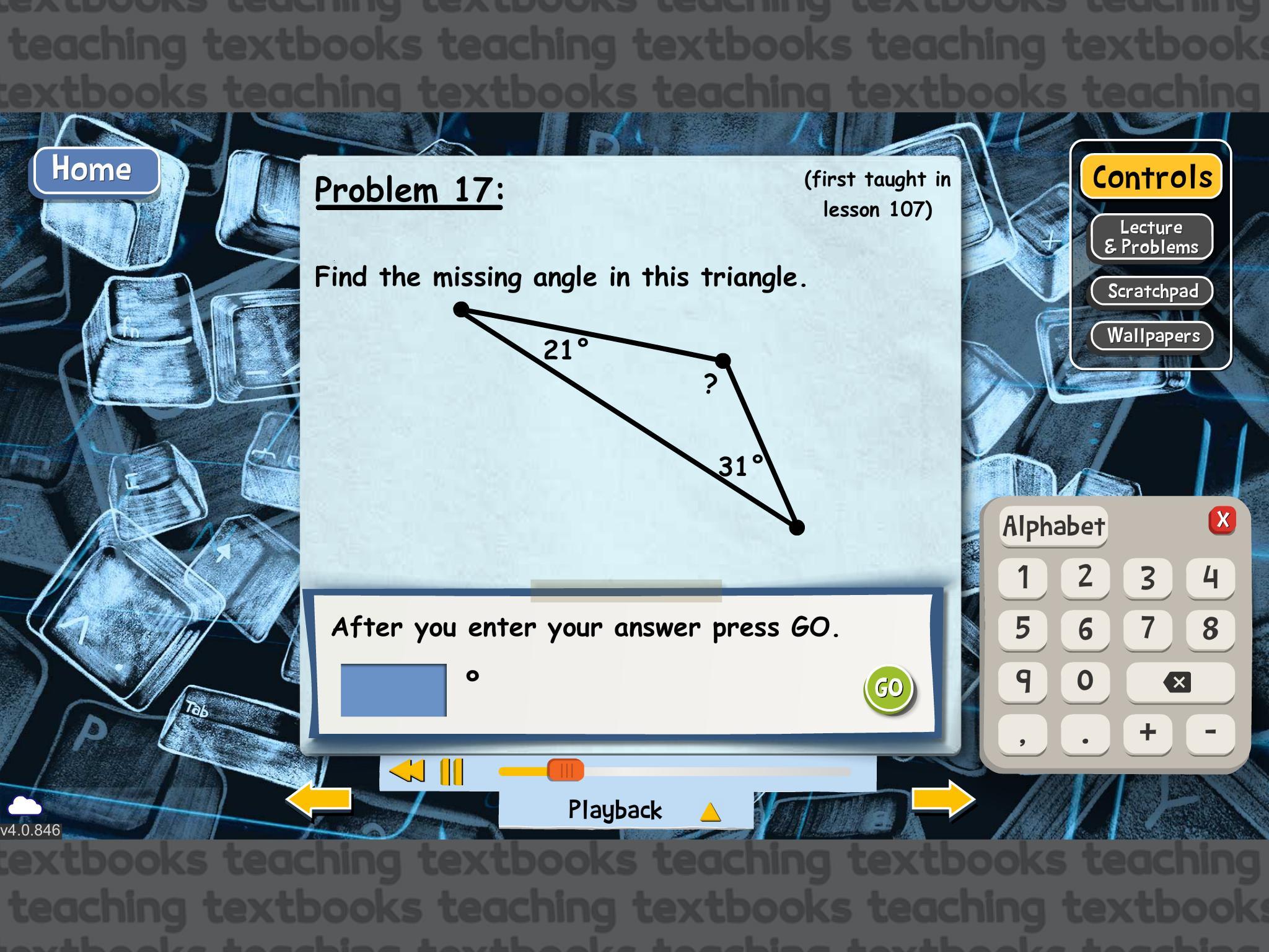 Test help picture below problem 17 18